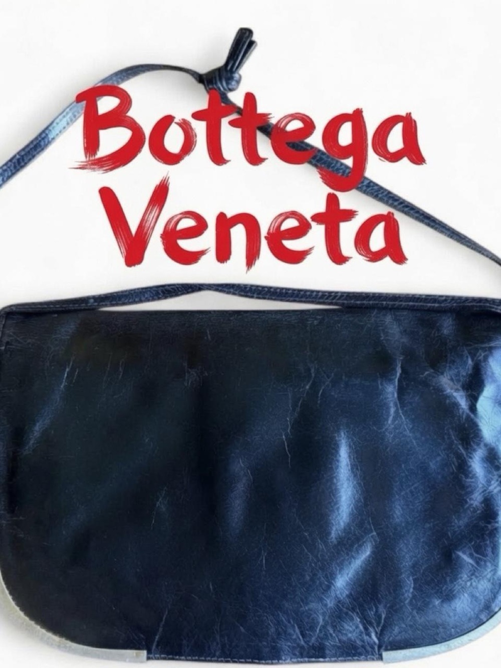 Bottega Veneta Vintage Leather Shoulder Bag brass accents
